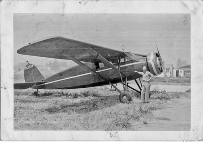 Ed Durden and plane 1945
